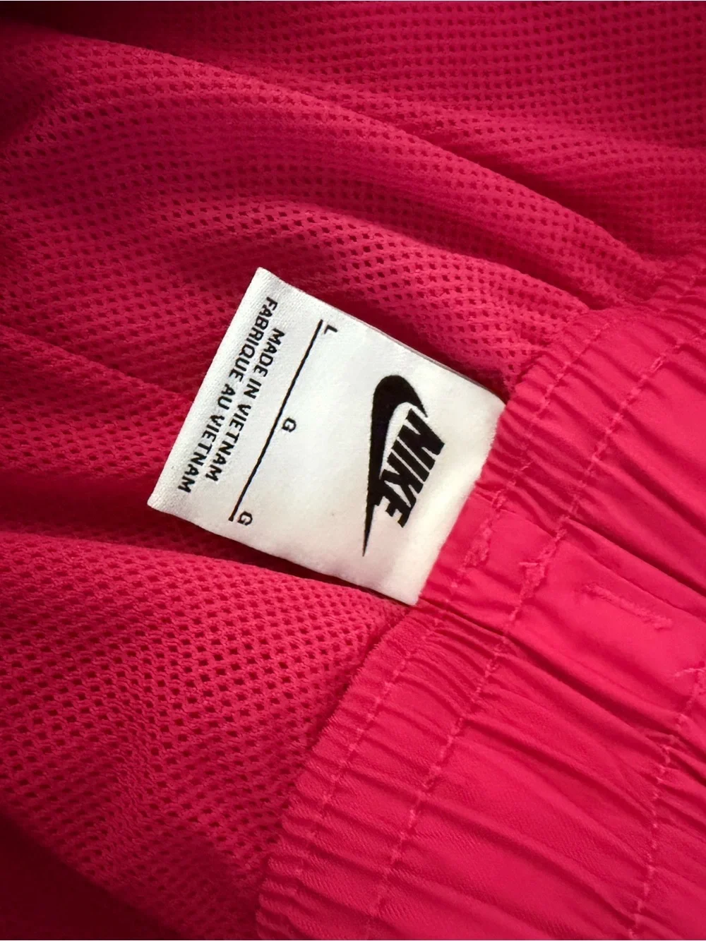 Nike Men’s Pink Athletic Shorts with Drawstring